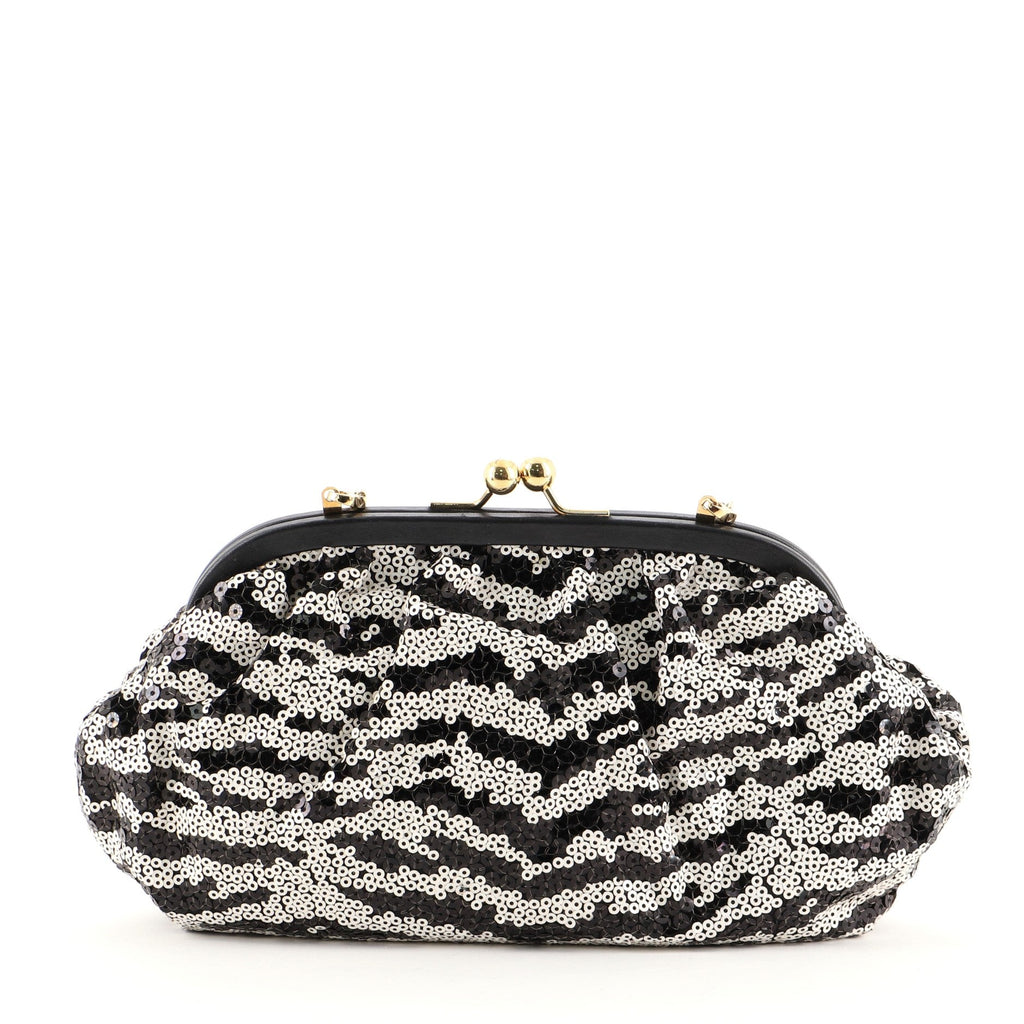 Star Frame Clutch Sequins Small