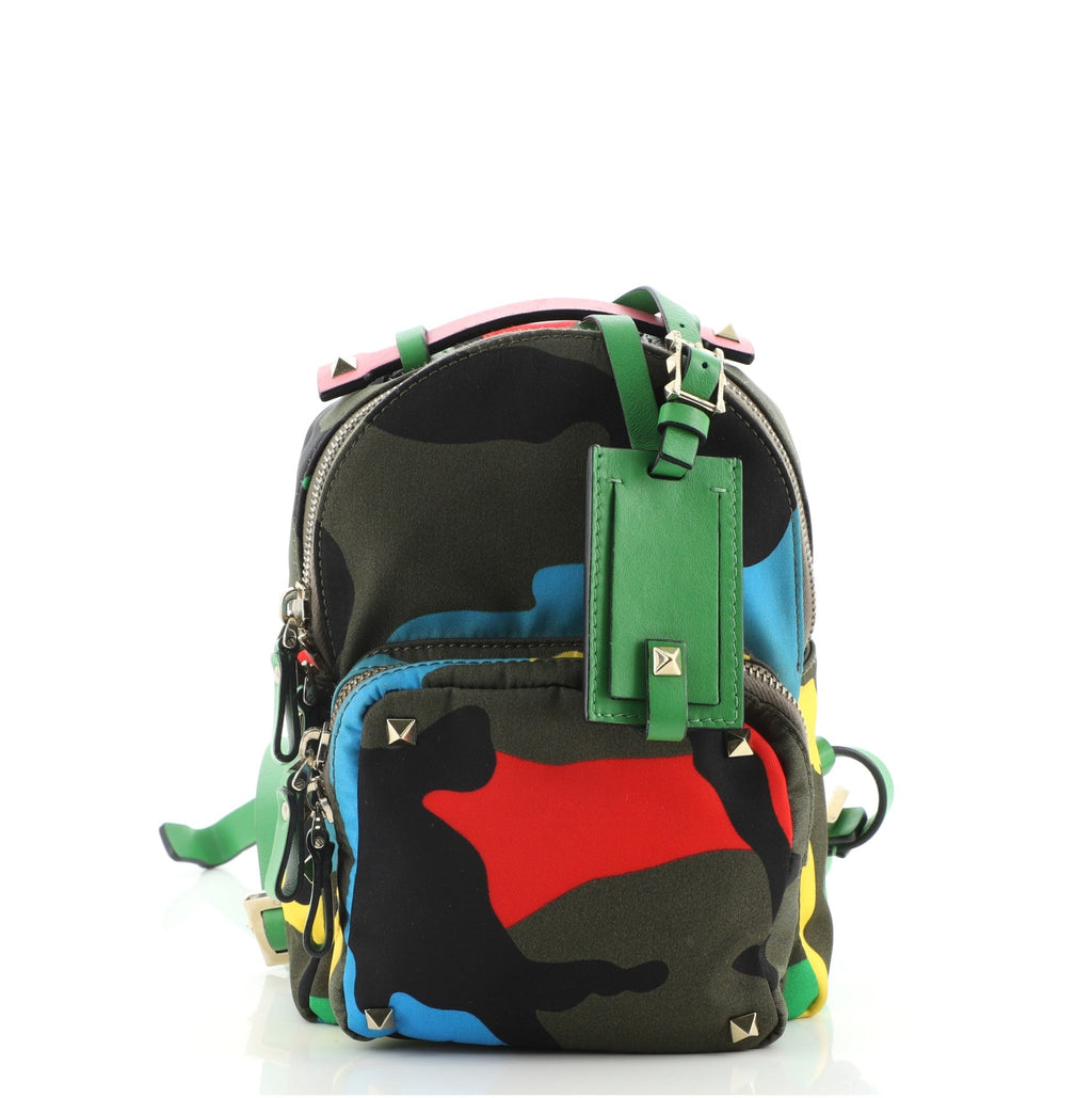 Rockstud Backpack Camo Nylon Mini