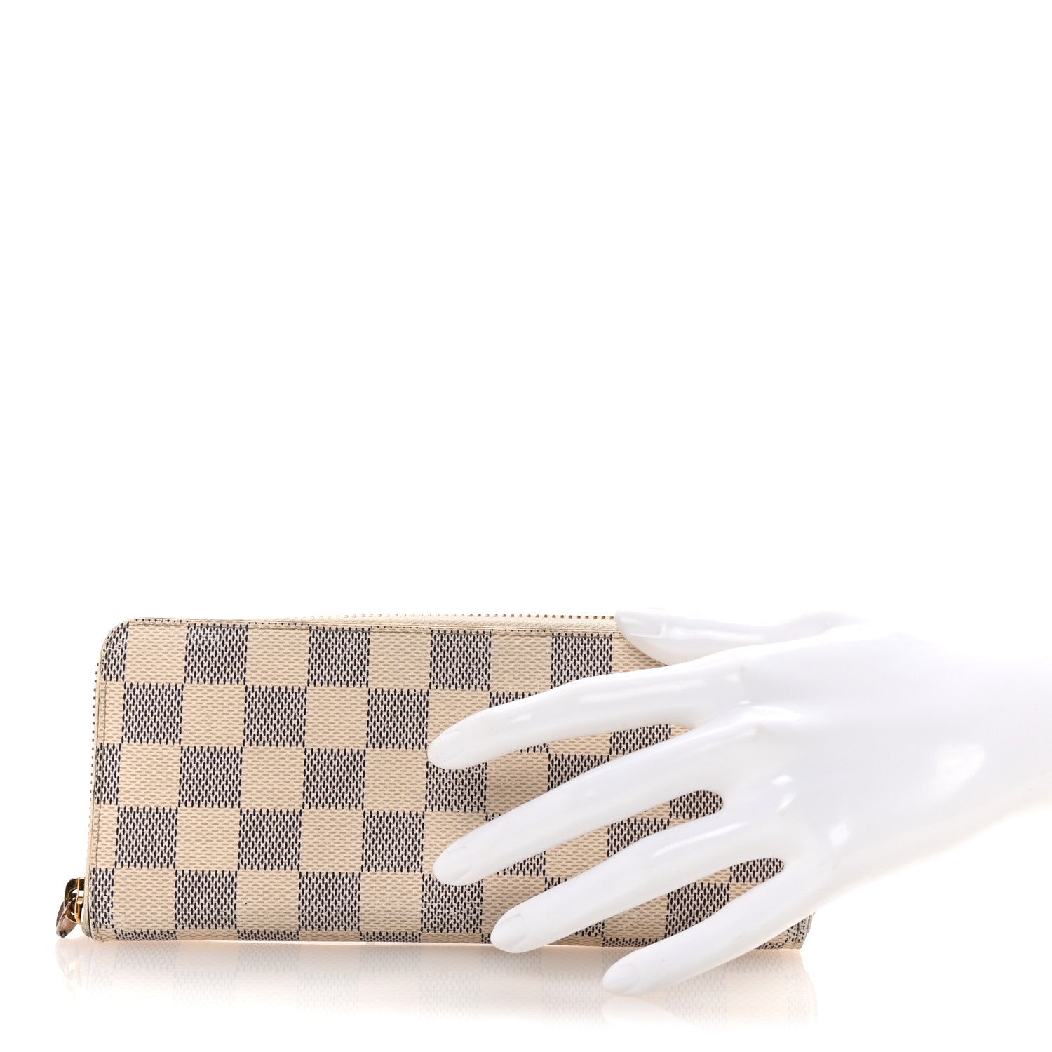 Damier Azur Clemence Wallet Rose Ballerine