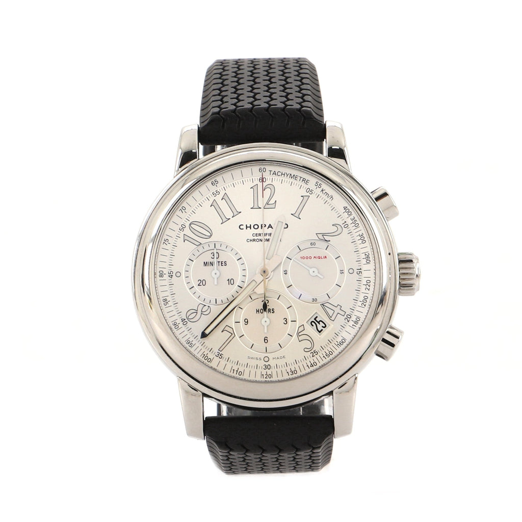 Mille Miglia Chronograph Automatic Watch Stainless Steel and Rubber 42