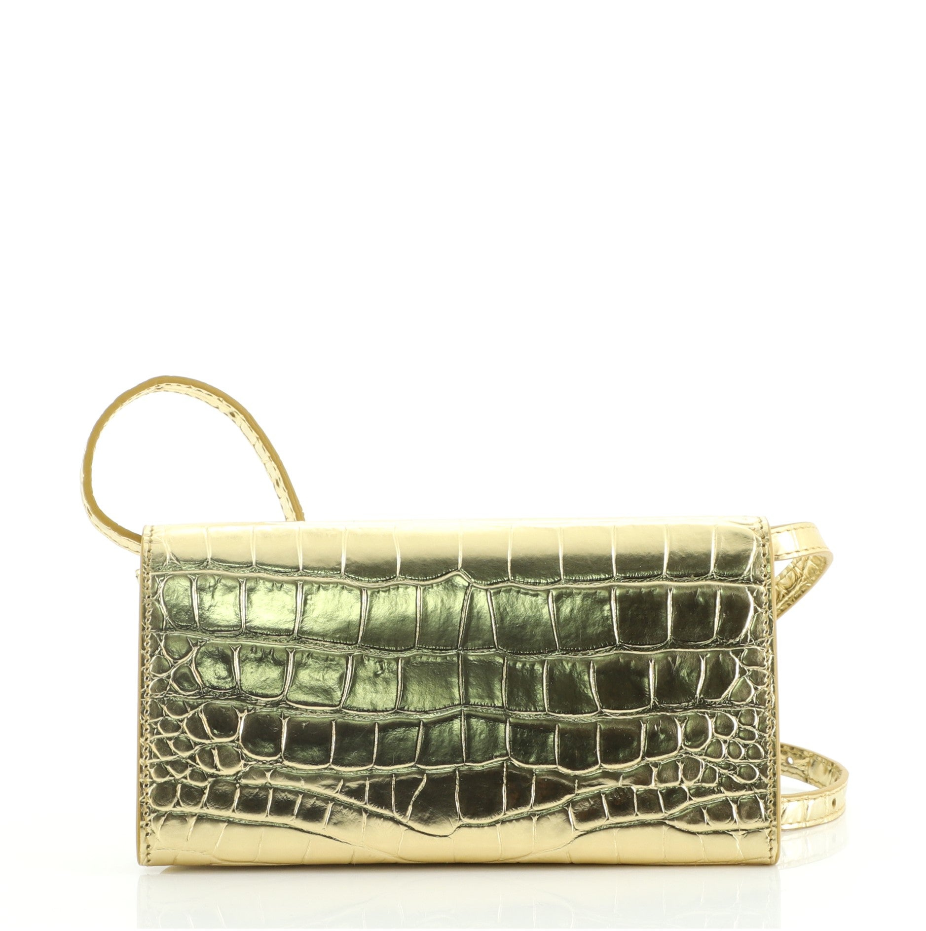 Touch B. Crossbody Bag Crocodile Embossed Leather Mini