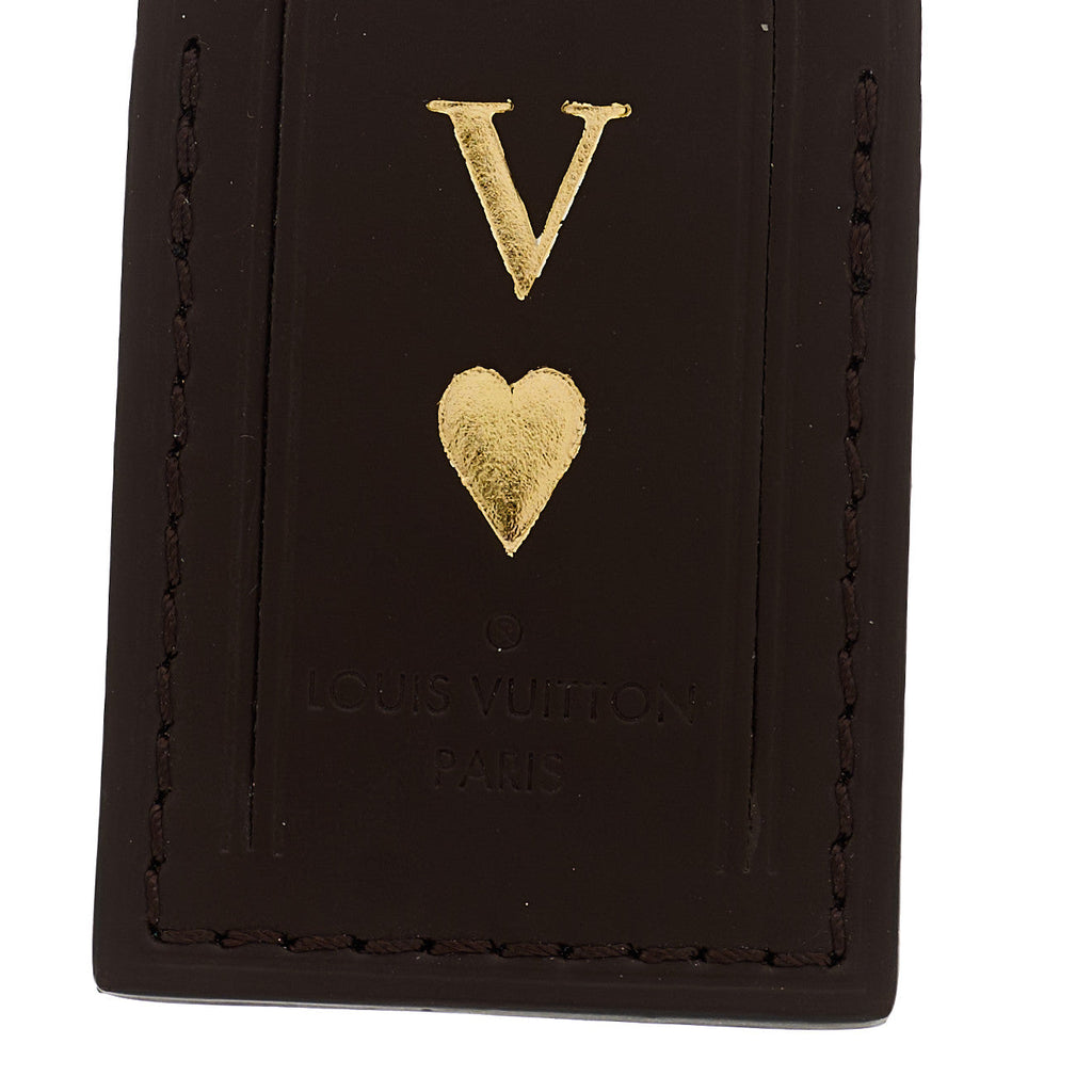 Calfskin Luggage Tag Ebene