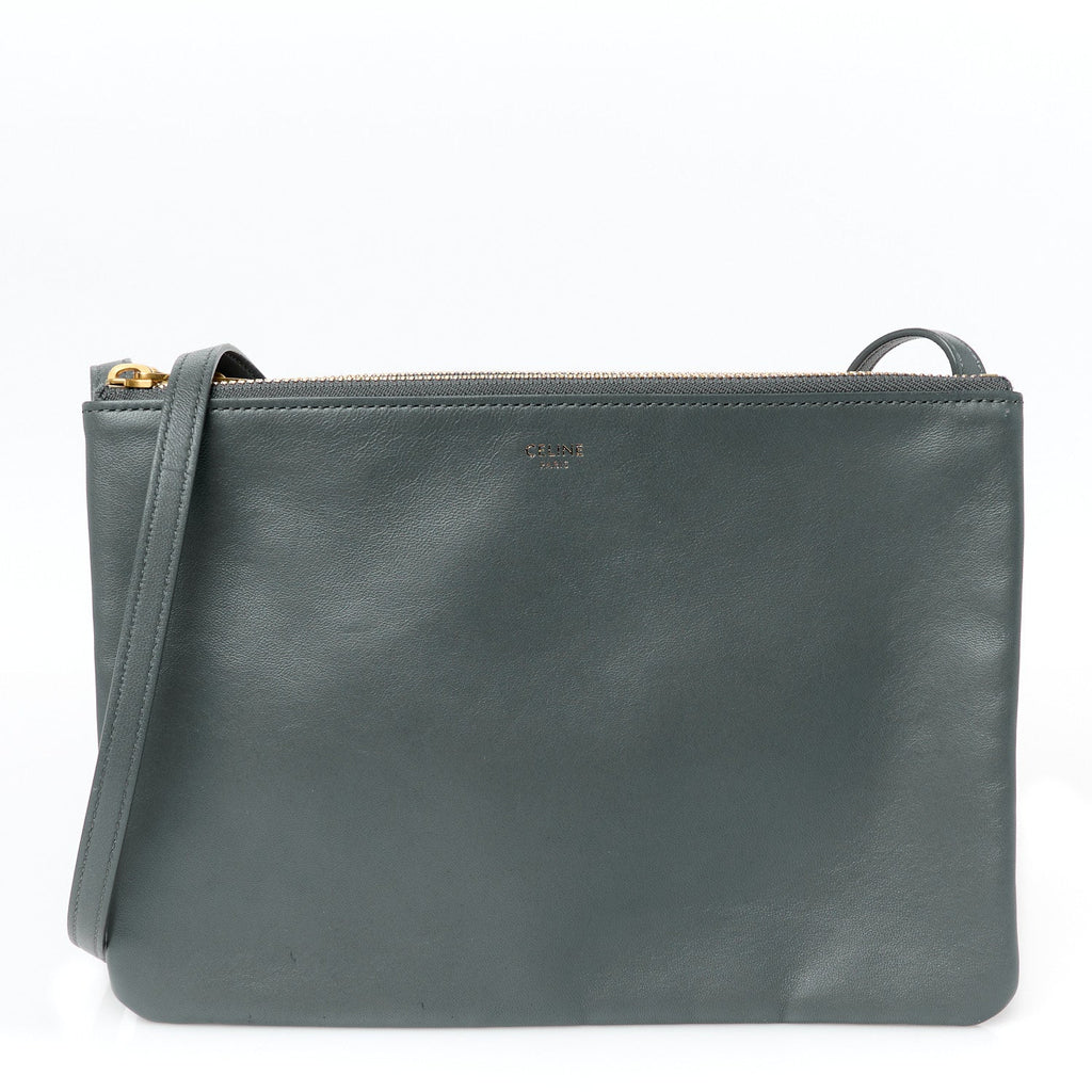 Lambskin Large Trio Crossbody Bag Medium Storm