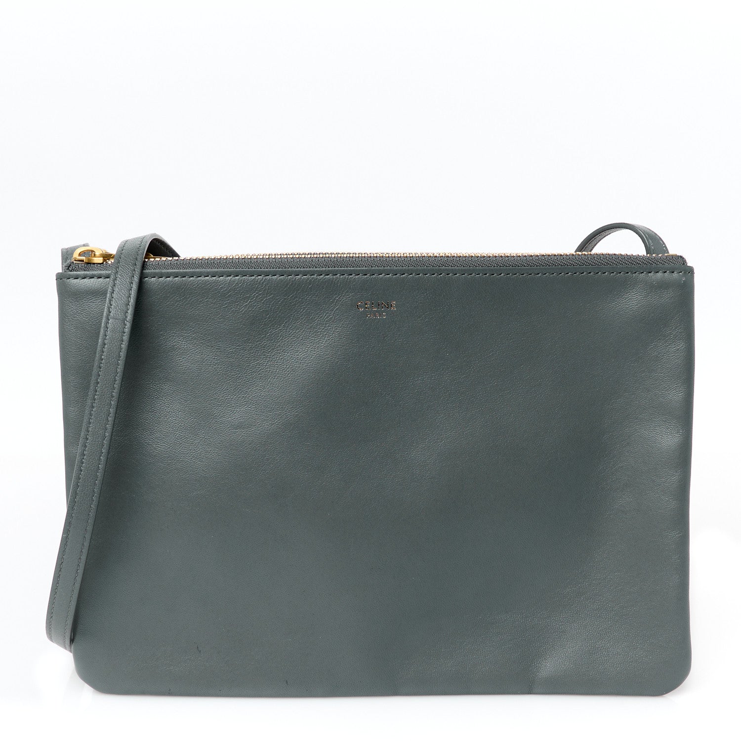 Lambskin Large Trio Crossbody Bag Medium Storm