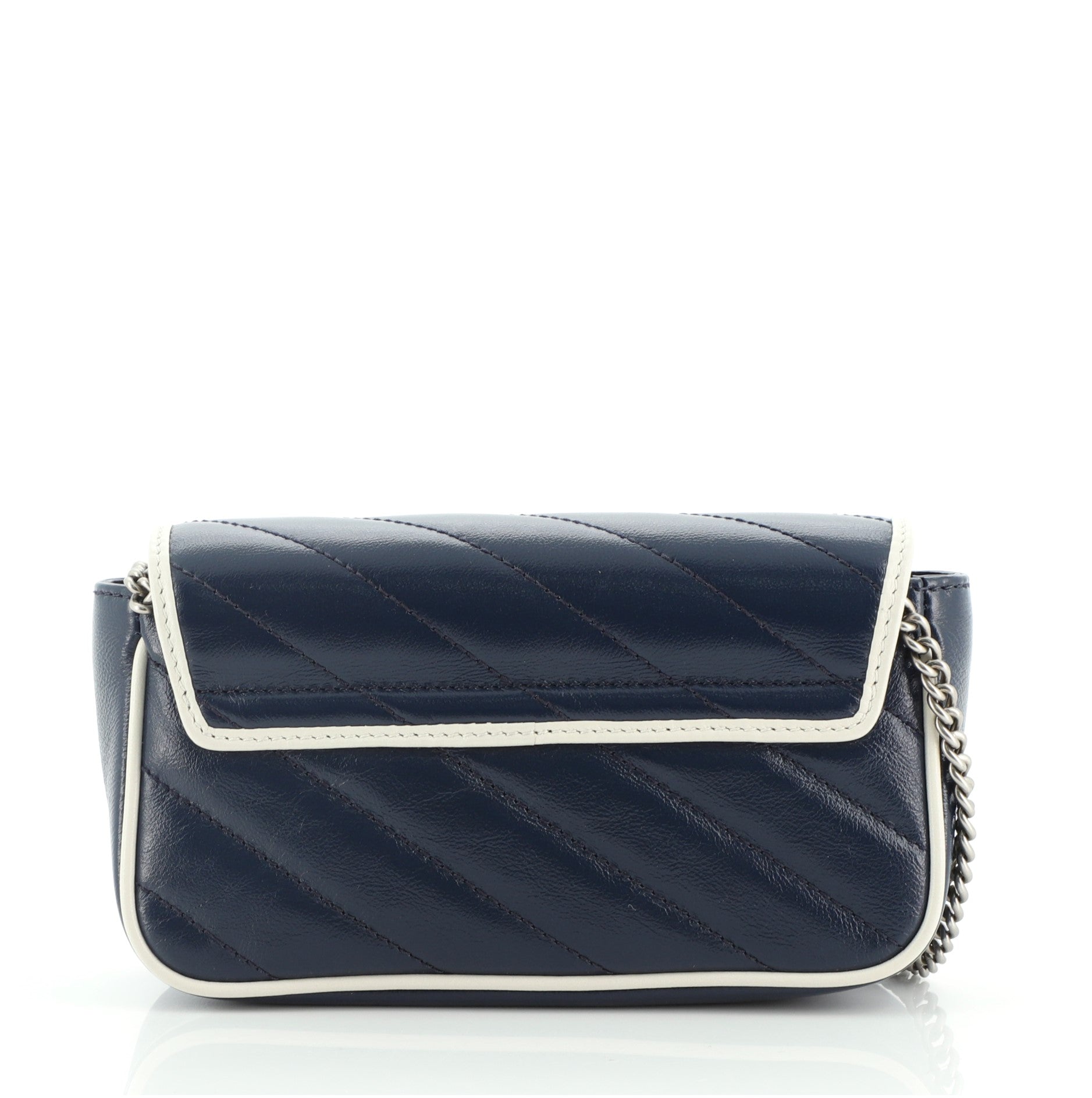 GG Marmont Flap Bag Diagonal Quilted Leather Super Mini