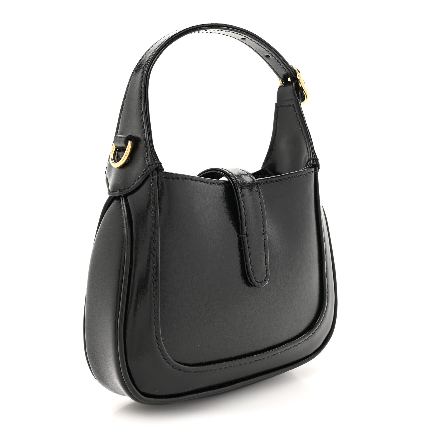 Boarded Dyana Lux Calfskin Super Mini Jackie 1961 Hobo Black