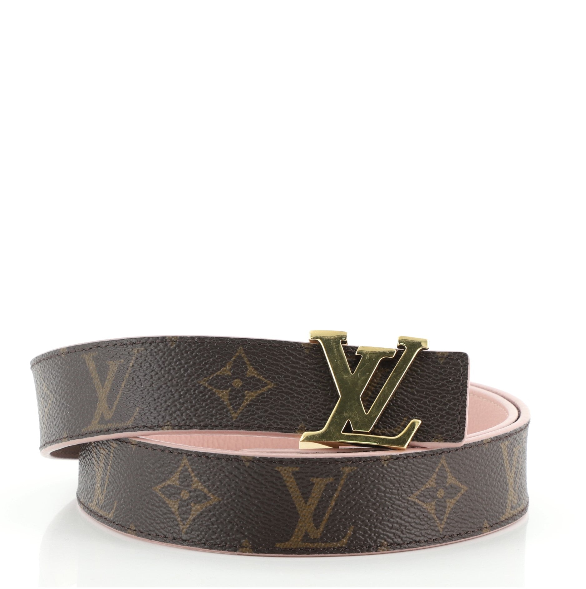 LV Initiales Reversible Belt Monogram Canvas and Leather Medium 80