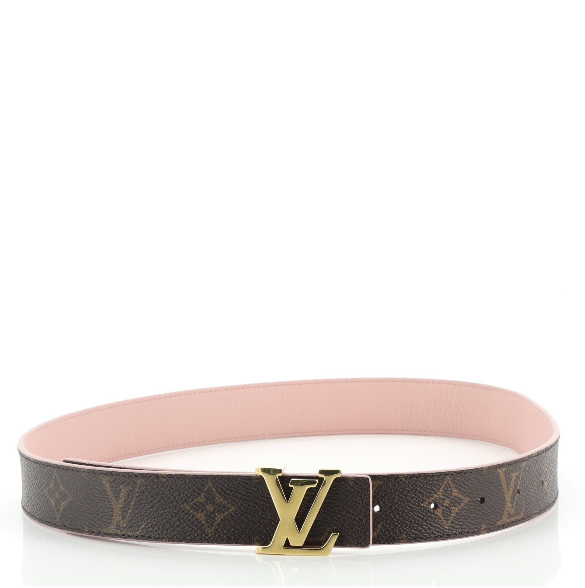 LV Initiales Reversible Belt Monogram Canvas and Leather Medium 80