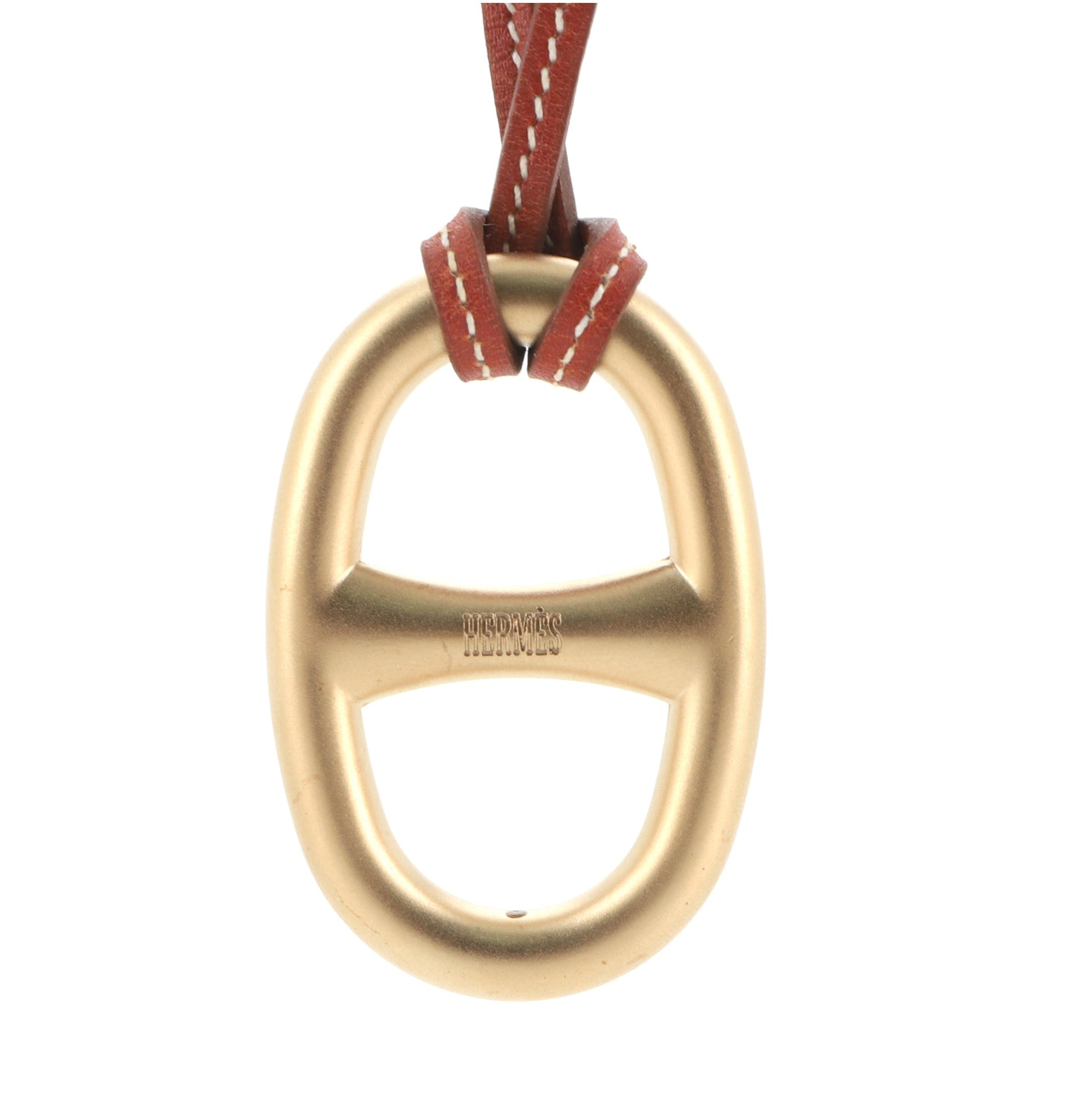 Chaine d'Ancre Pendant Necklace Metal and Leather