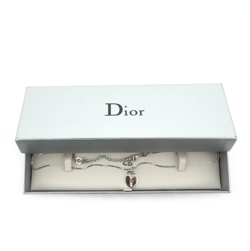 Heart Lock Pendant Necklace Metal