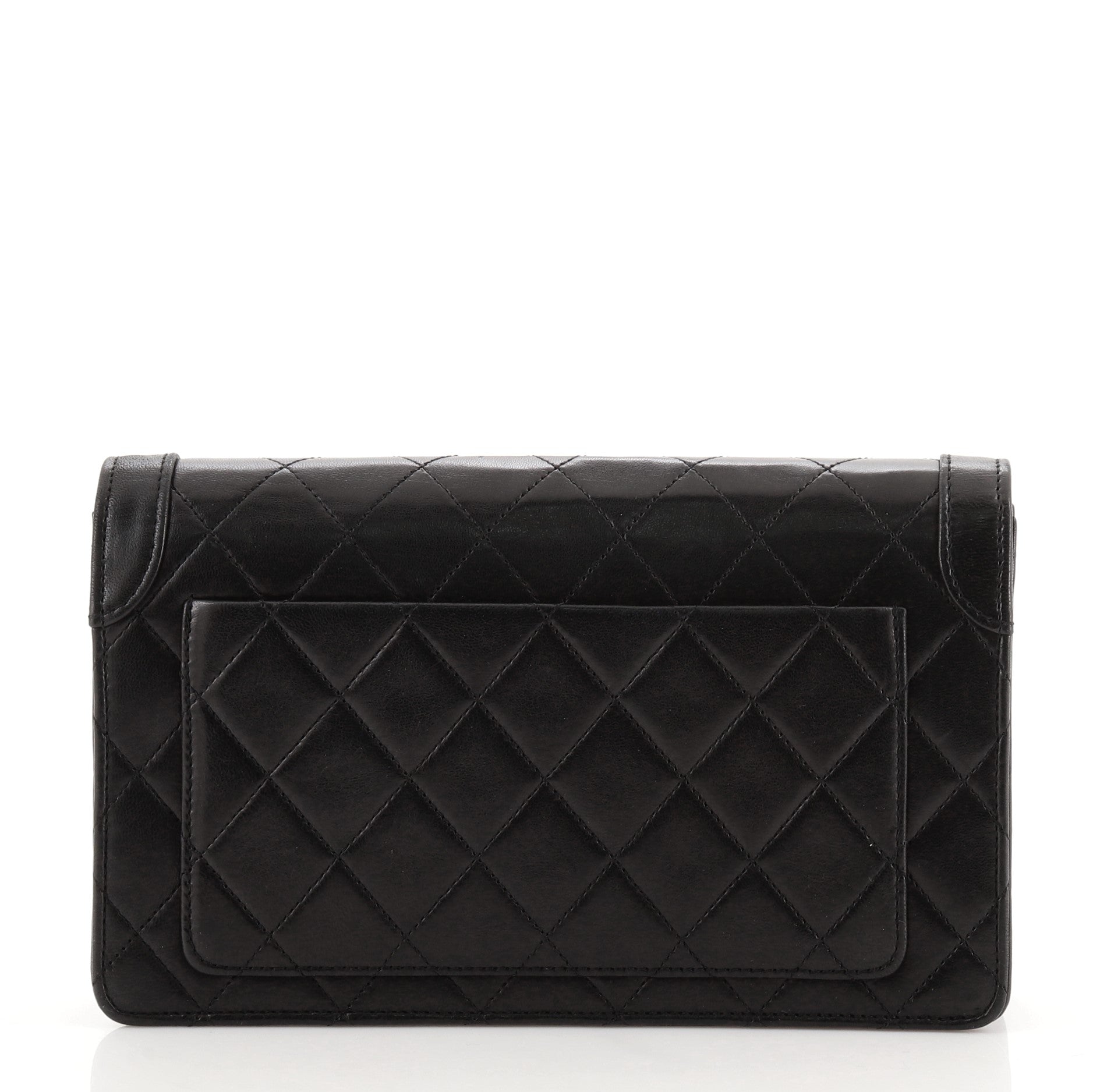 Vintage Flap Clutch Quilted Lambskin Small