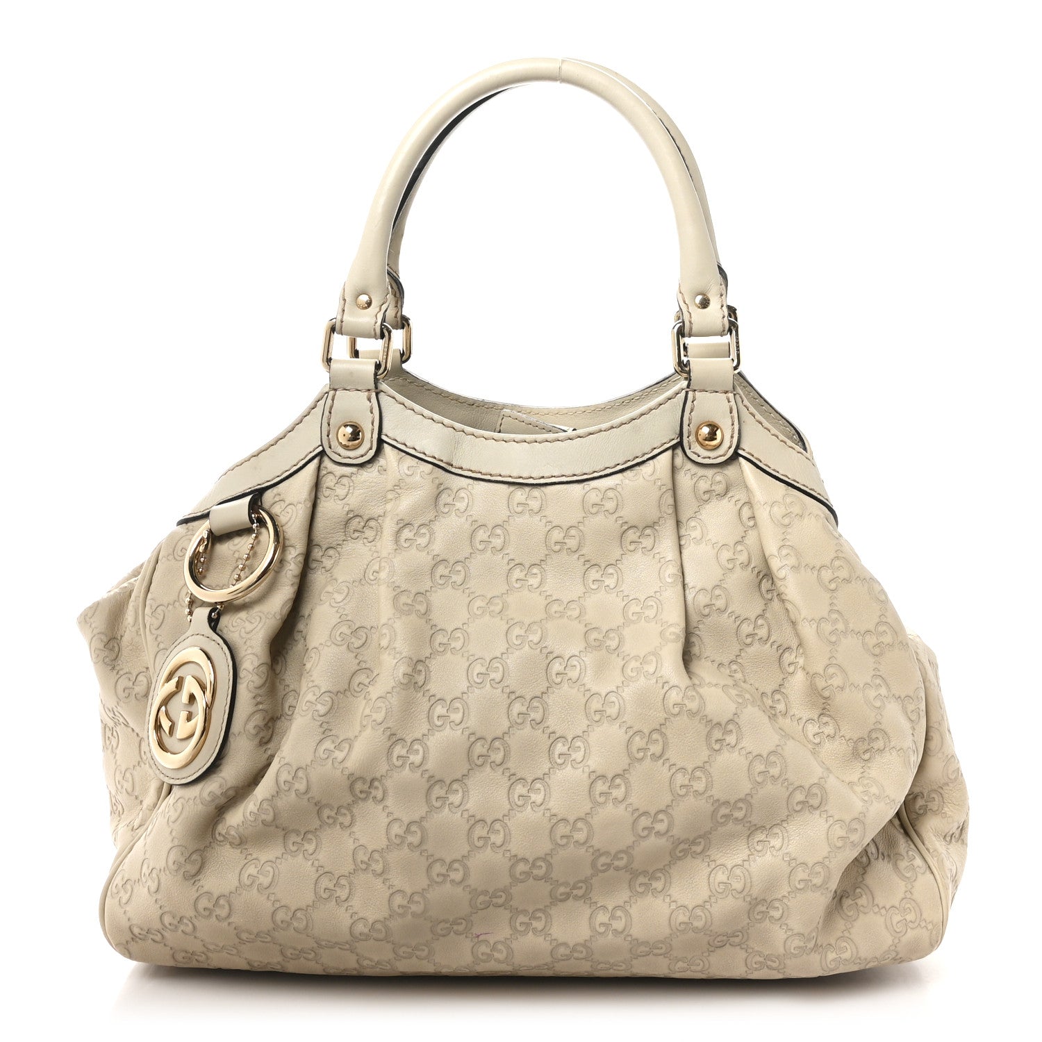 Guccissima Medium Sukey Tote Mystic White
