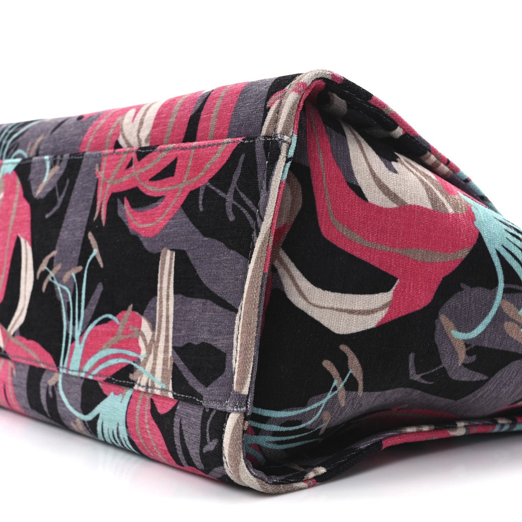 Velvet Calfskin Medium Deauville Tote Pink Multicolor