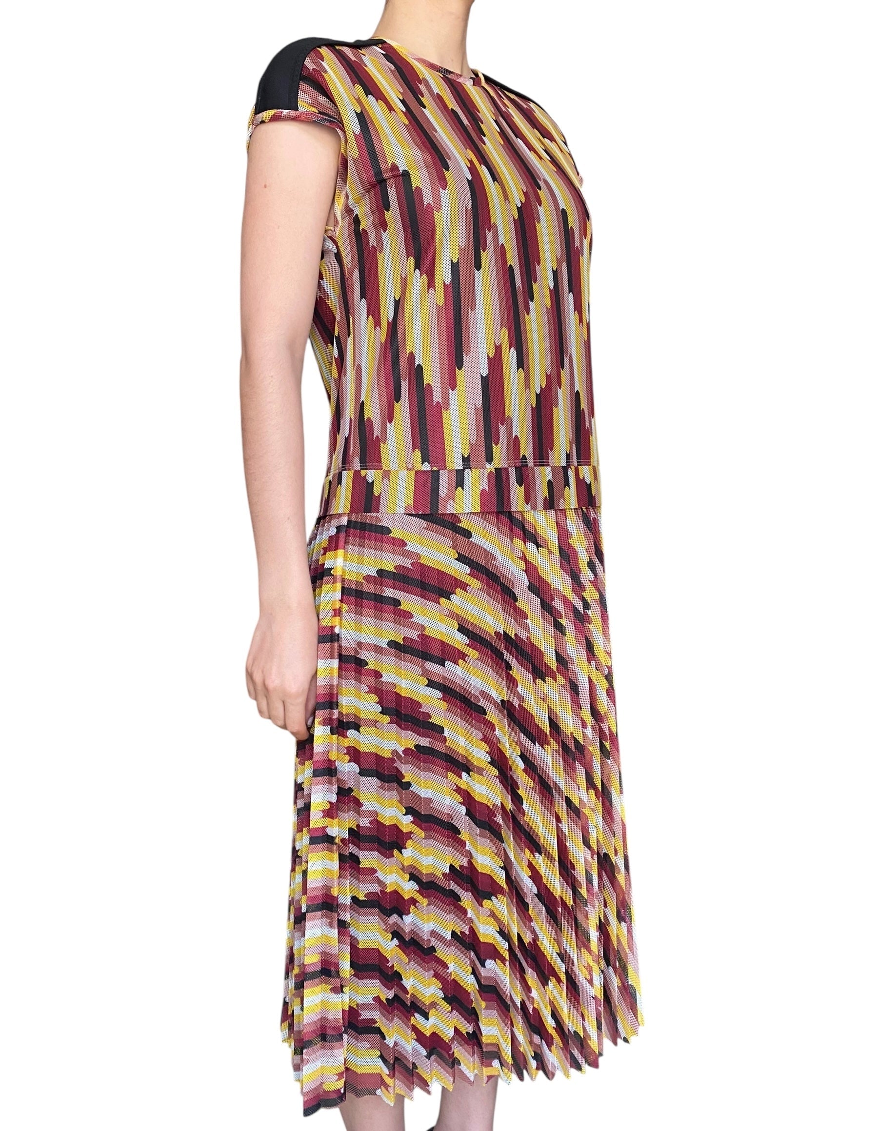 M Missoni Multi Printed Mesh Maxi Dress - 40