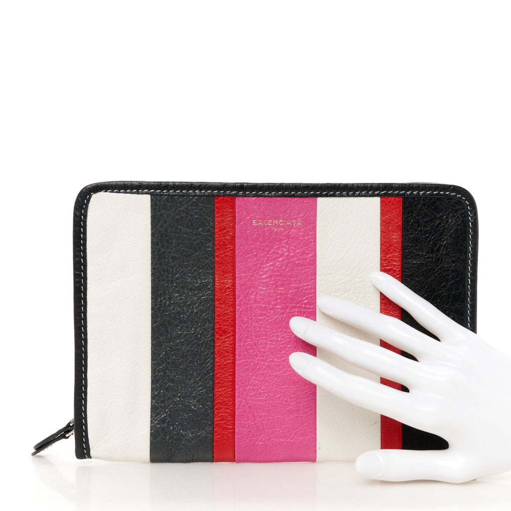 Agneau Arena Multicolore Bazar Pouch Rose Gris White Black Rouge