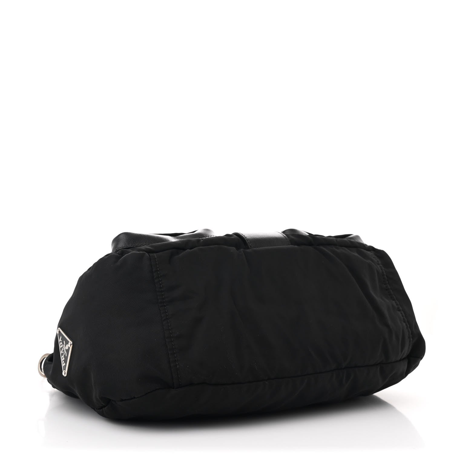 Nylon Saffiano Vela Messenger Bag Black