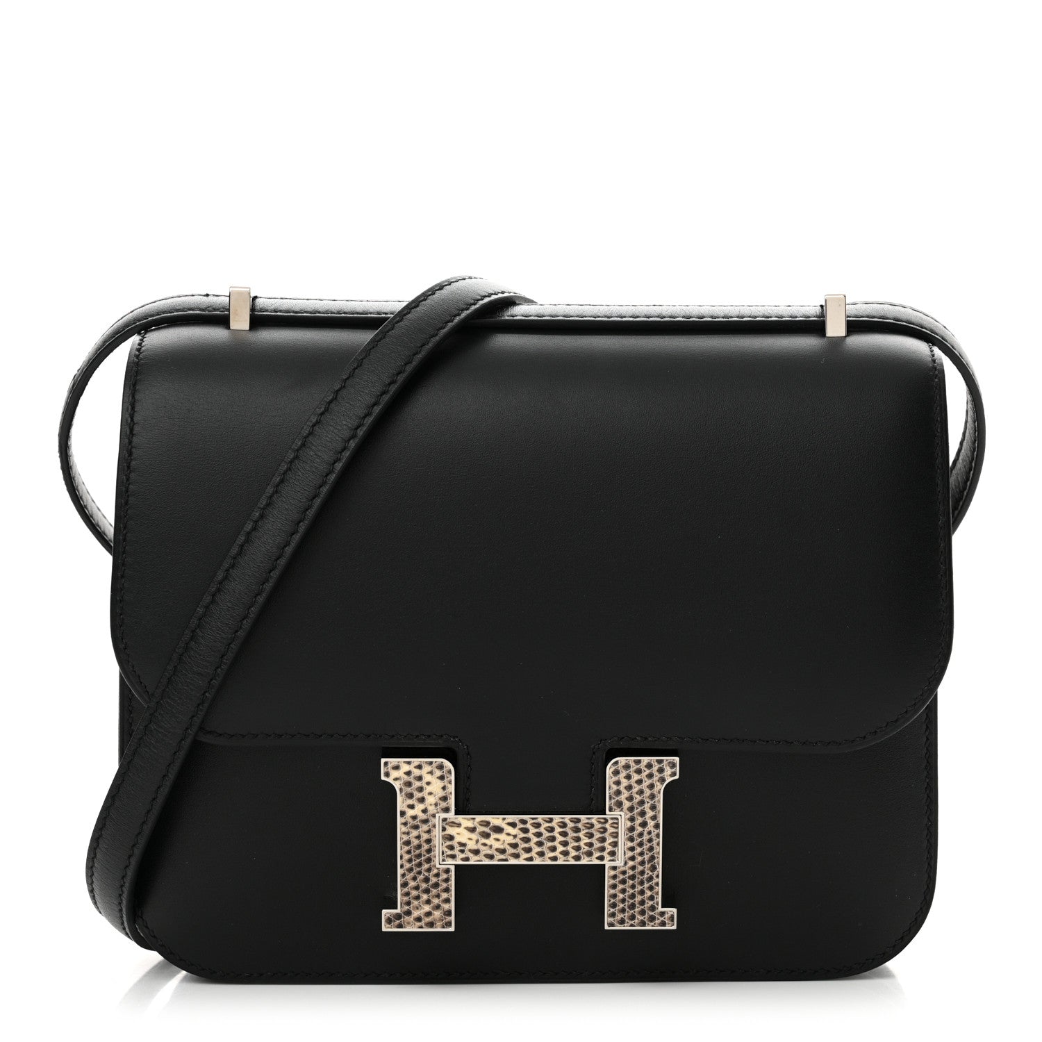 Veau Monsieur Lizard Constance 18 Black Ombre