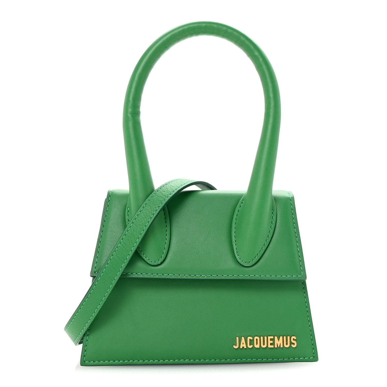 Smooth Calfskin Le Chiquito Moyen Green
