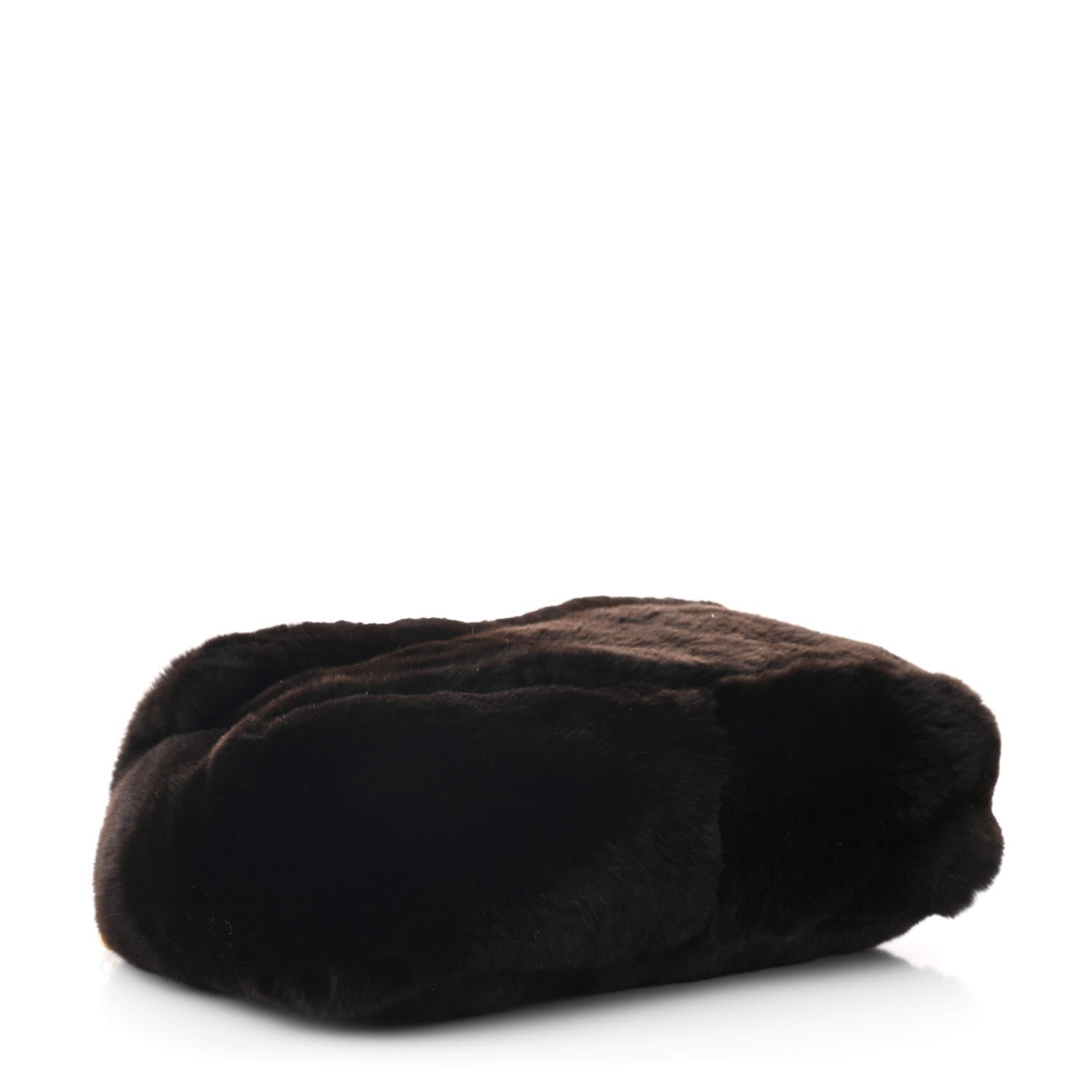 Rabbit Fur Flap Brown