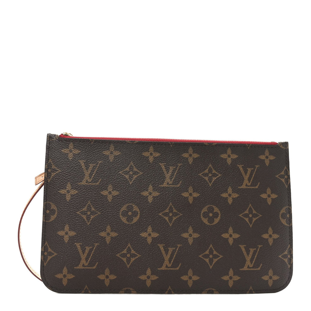 Monogram Neverfull MM GM Pochette Cherry