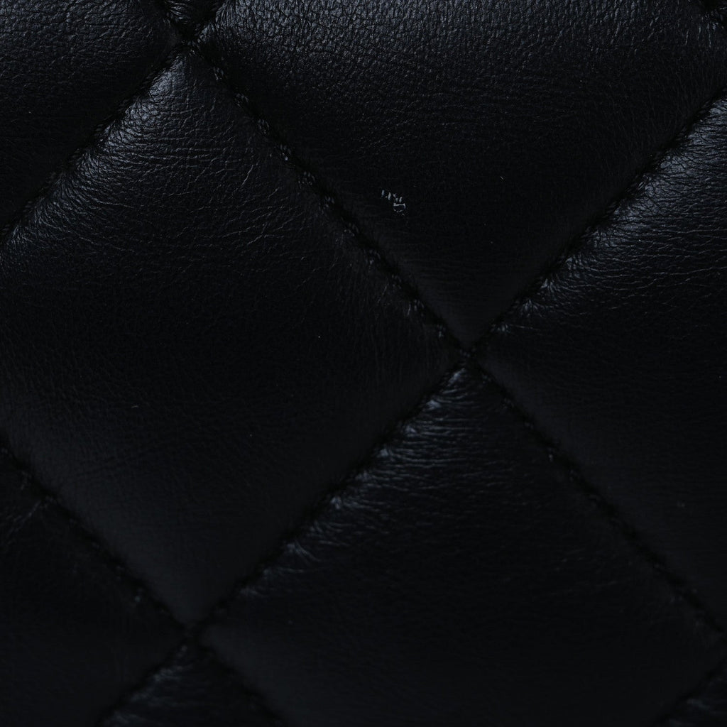Lambskin Quilted Mini Flap Black