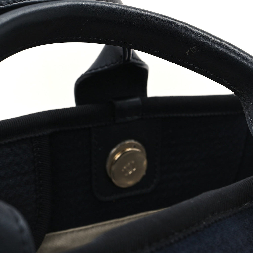 Mixed Fibers Small Deauville Tote Navy