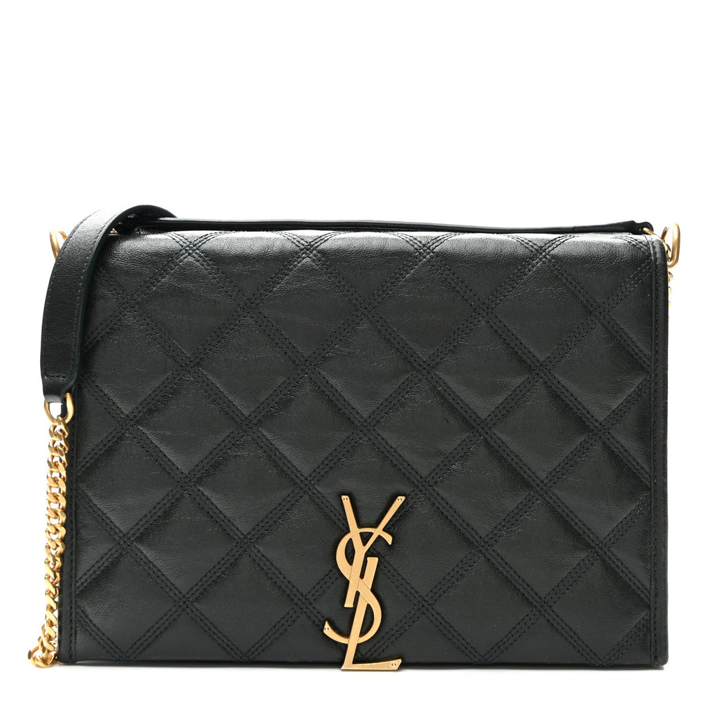 Lambskin Quilted Mini Becky Chain Bag Vert Fonce