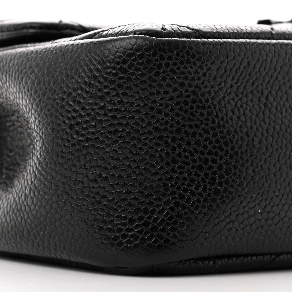 Caviar Quilted Incognito Mini Square Flap Black