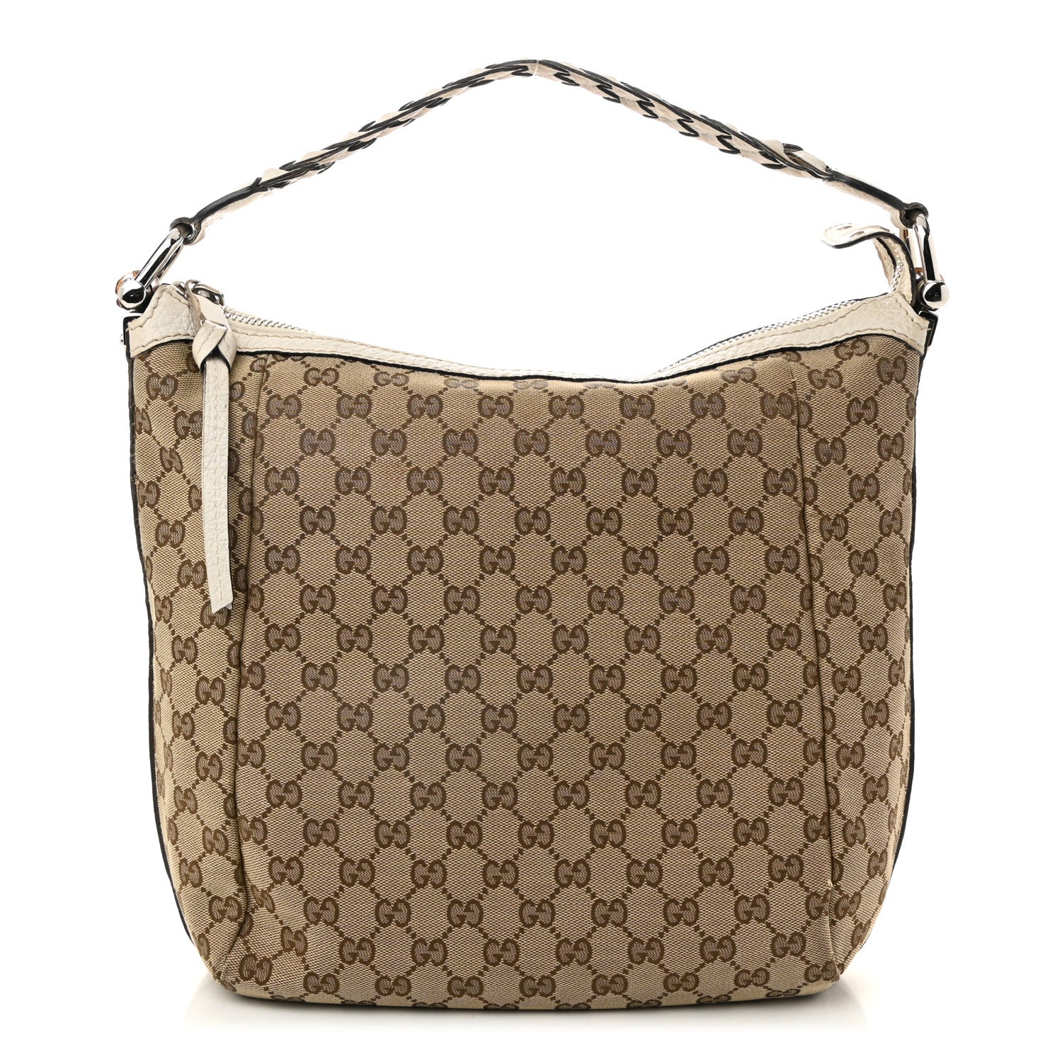 Monogram Bamboo Bar Medium Hobo Off White