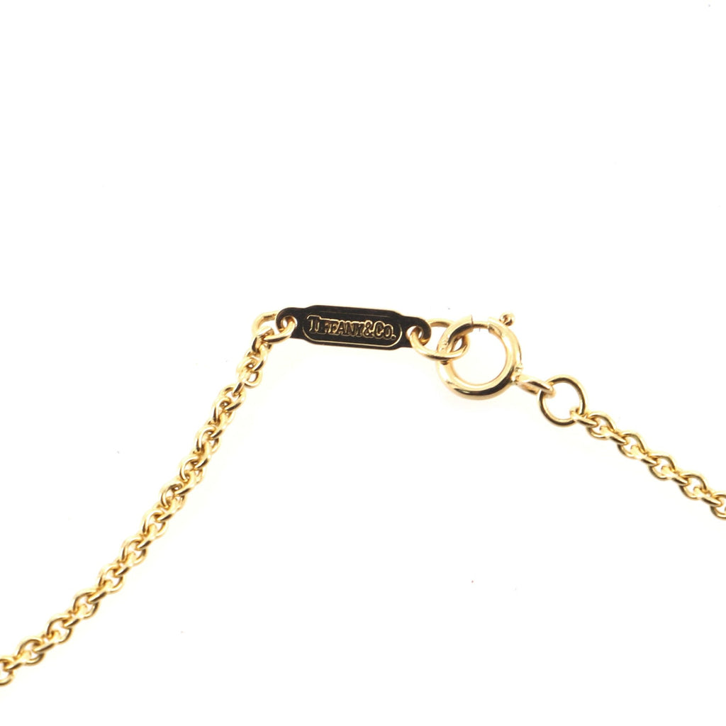 Puff Heart Pendant Necklace 18K Yellow Gold Large