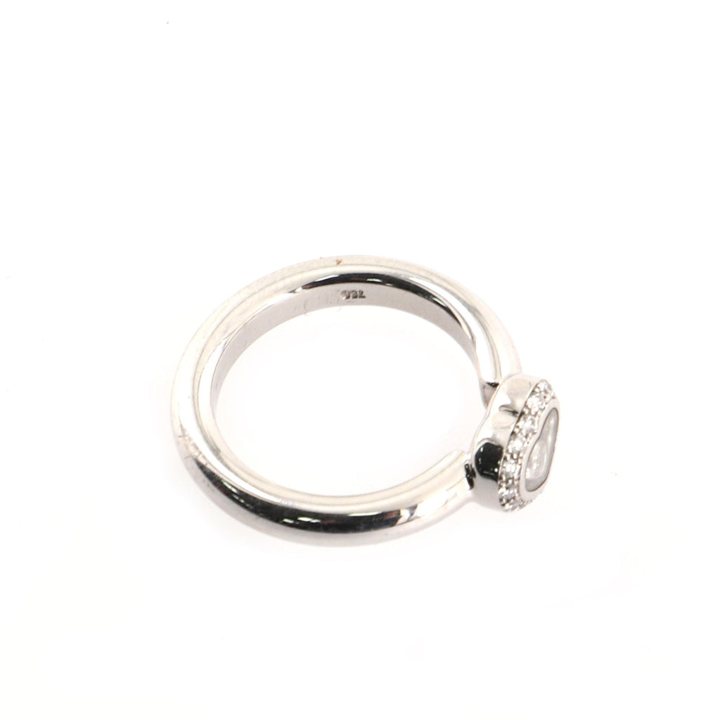 Happy Diamonds 1 Diamond Heart Ring 18K White Gold and Diamonds 6 - 52