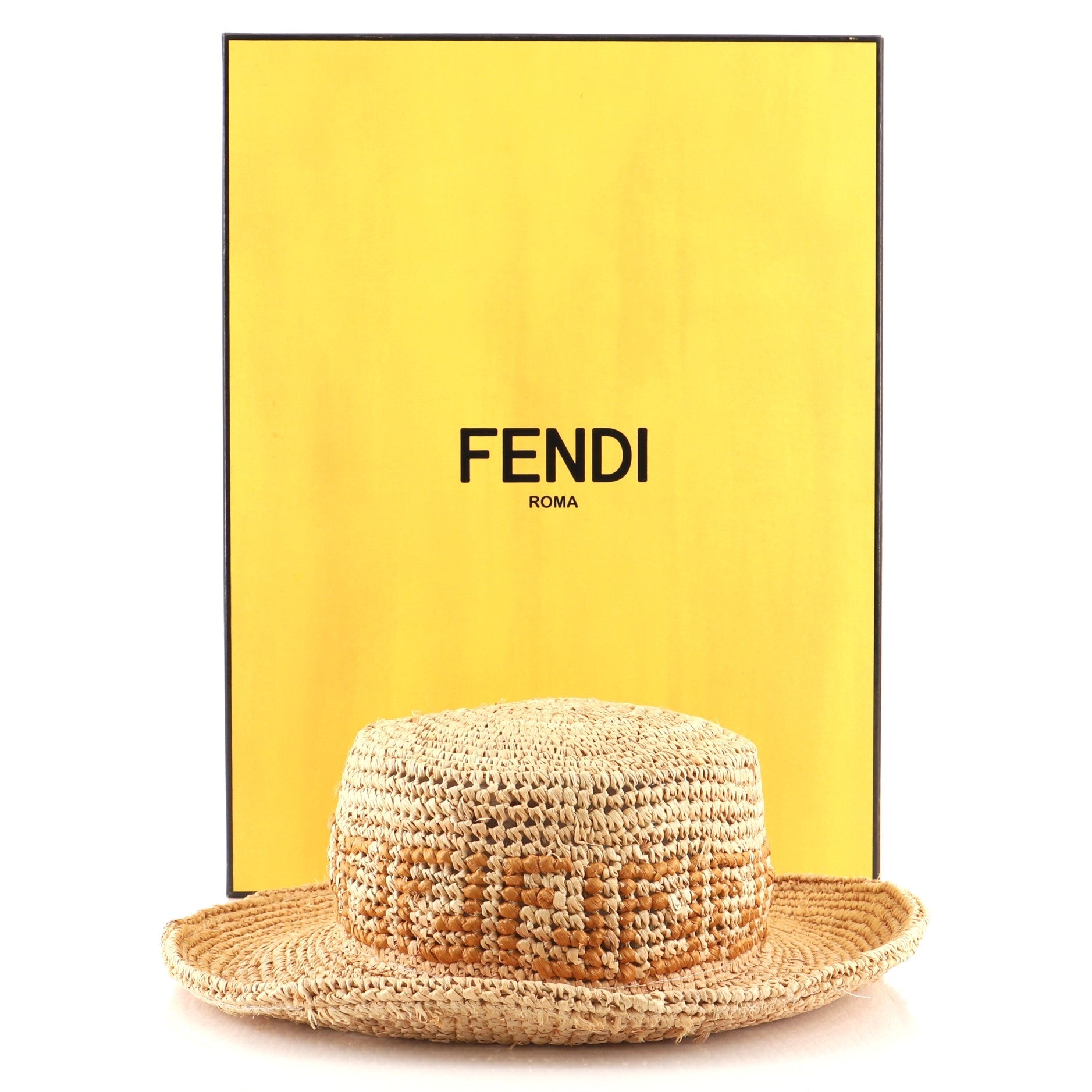 FF Panama Bucket Hat Raffia Large