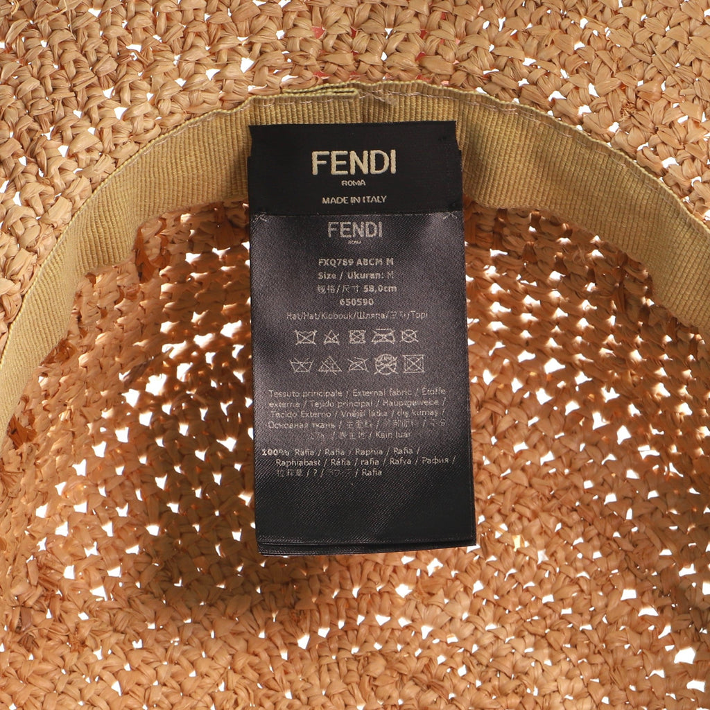FF Panama Bucket Hat Raffia Large