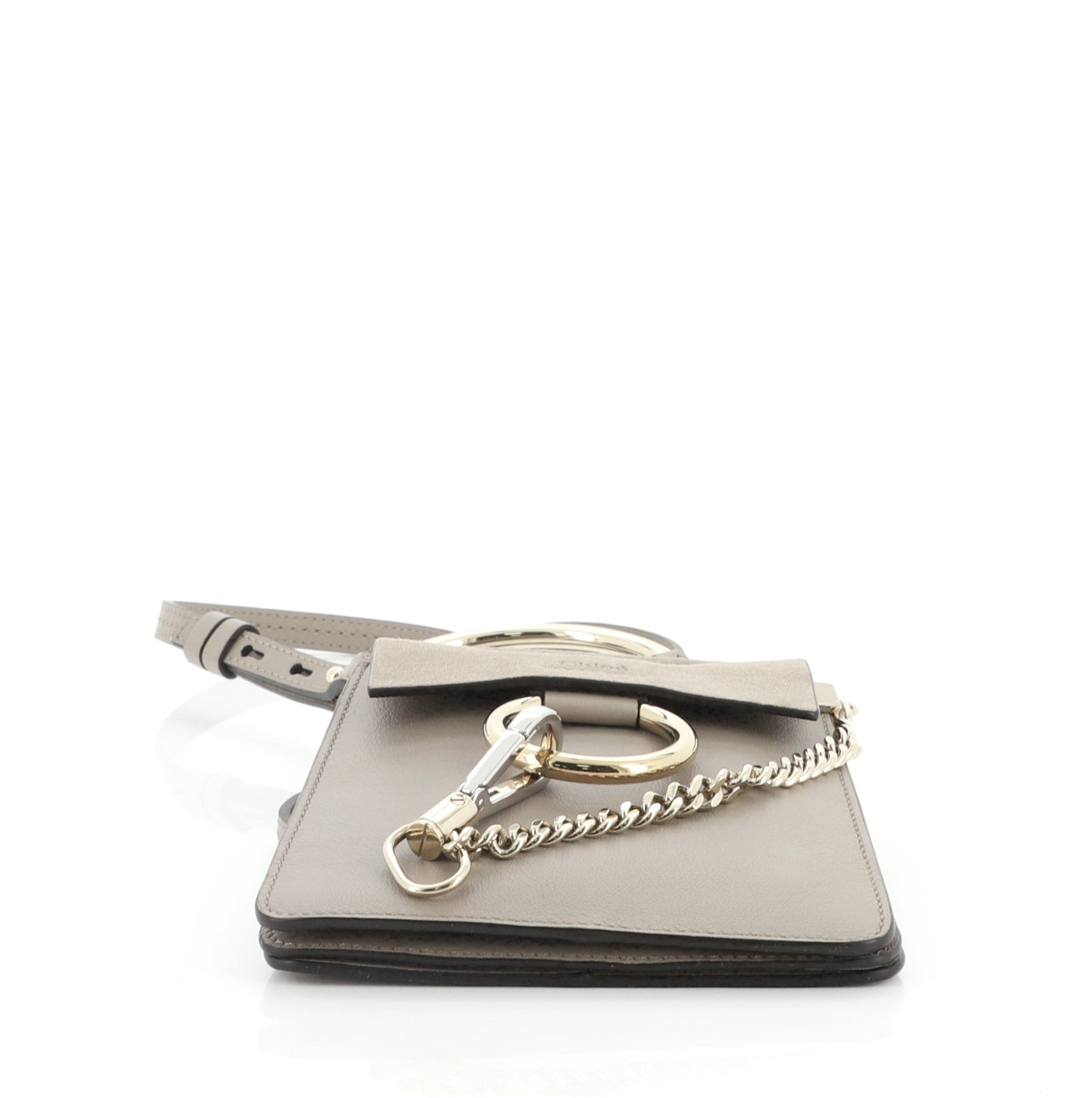 Faye Bracelet Crossbody Bag Leather and Suede Mini