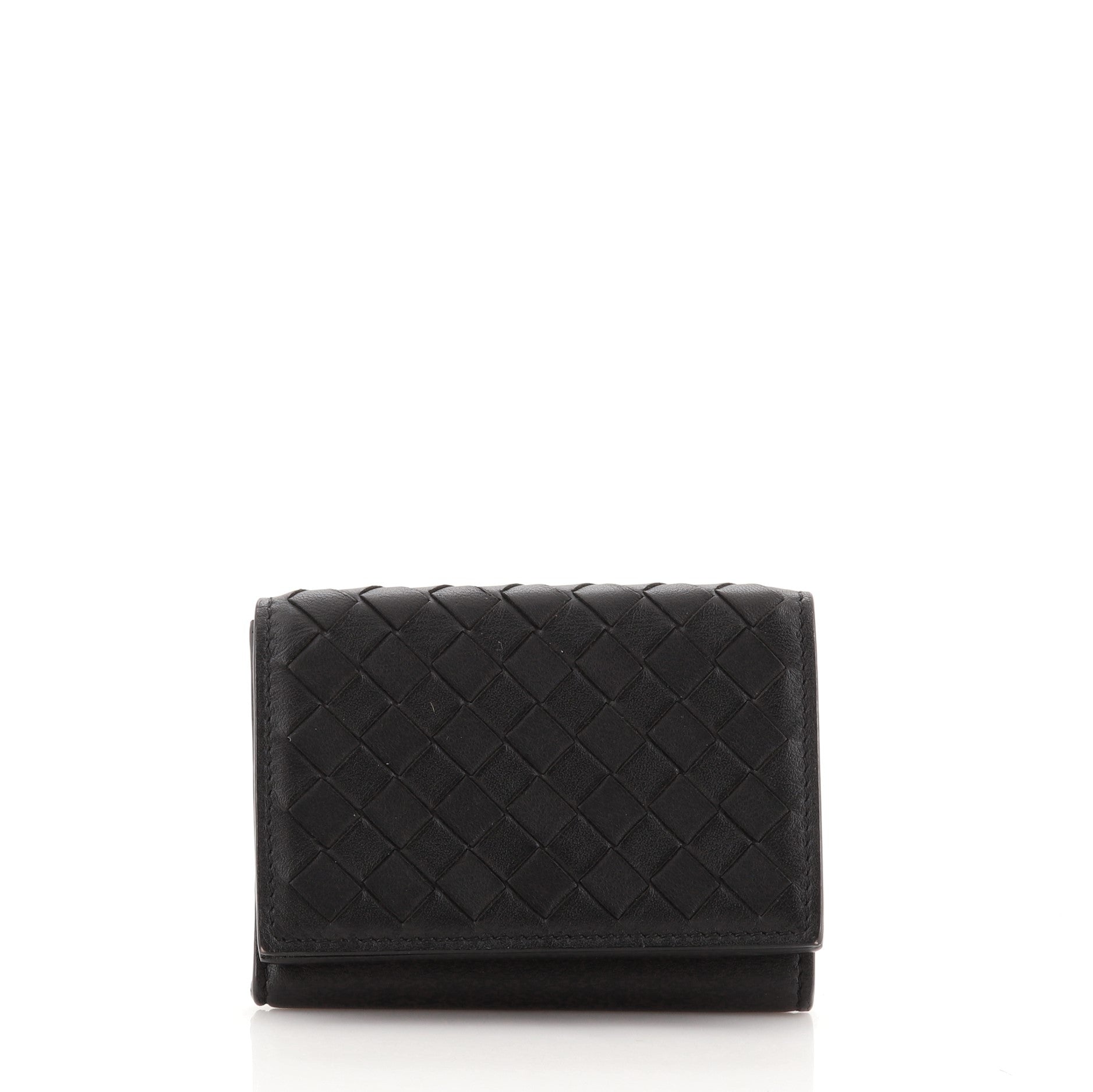 Trifold Wallet Intrecciato Nappa Mini