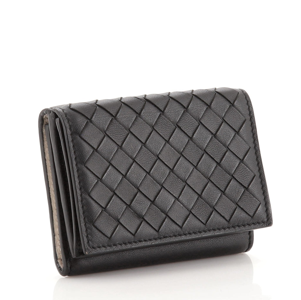 Trifold Wallet Intrecciato Nappa Mini