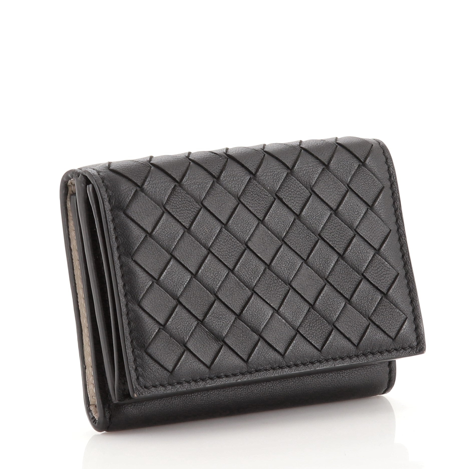 Trifold Wallet Intrecciato Nappa Mini