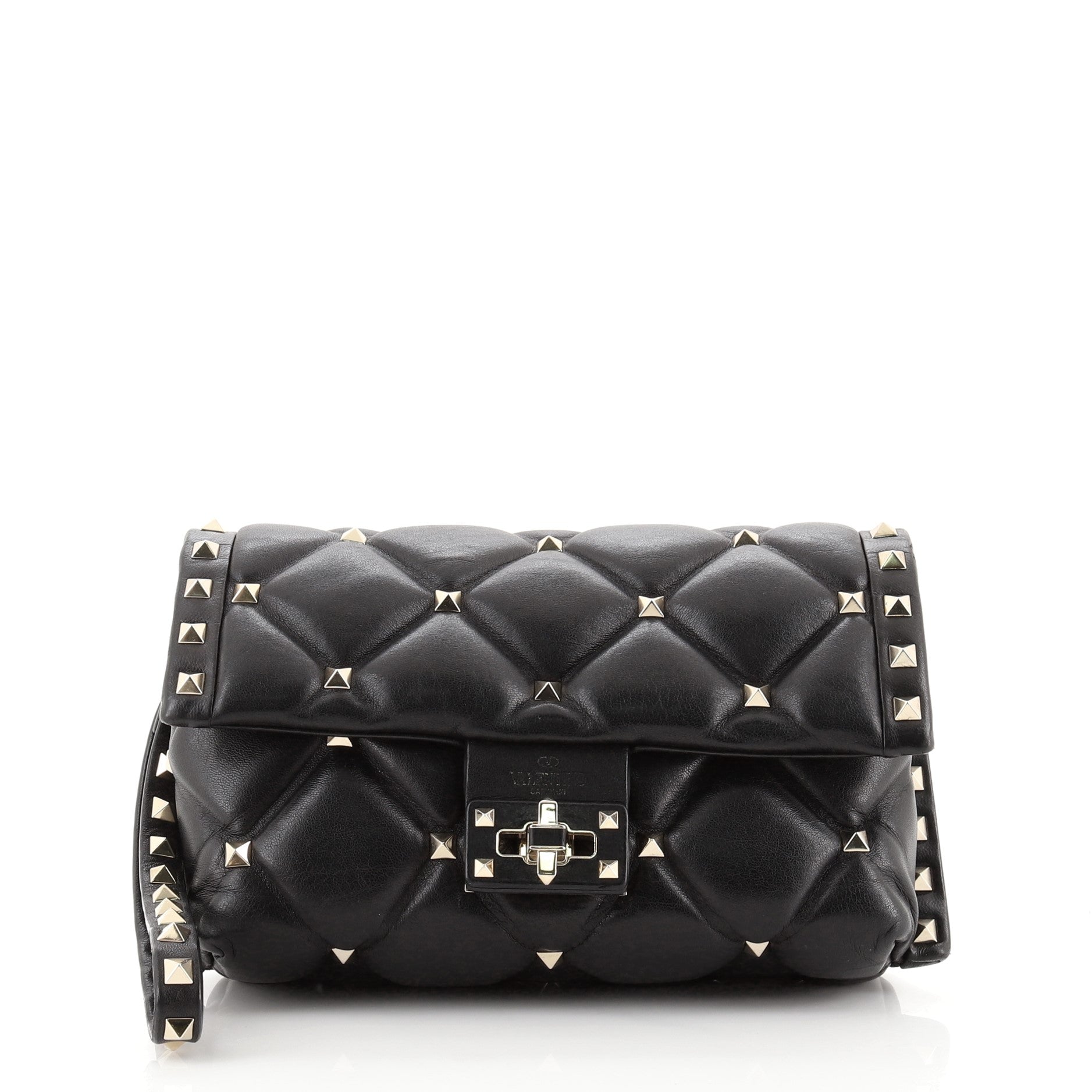 Candystud Wristlet Clutch Leather