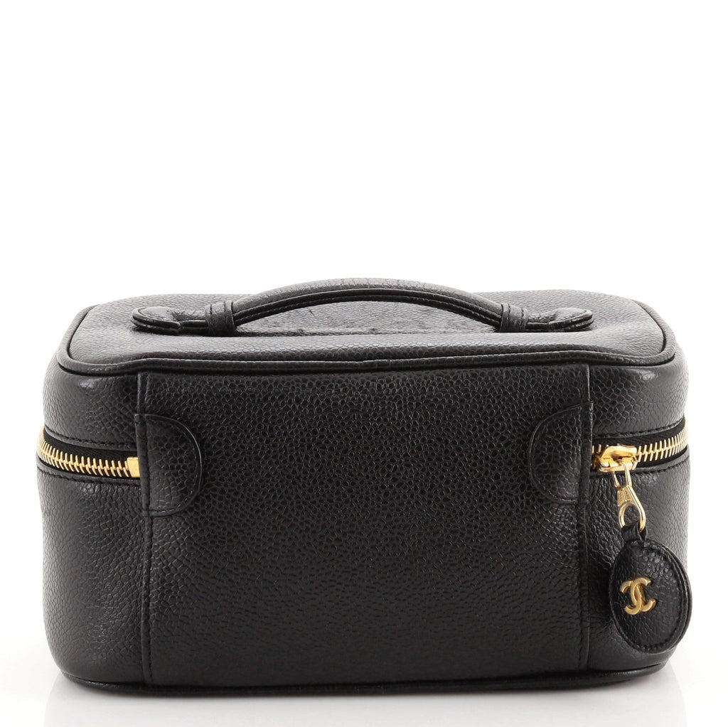 Vintage Timeless Cosmetic Case Caviar Medium