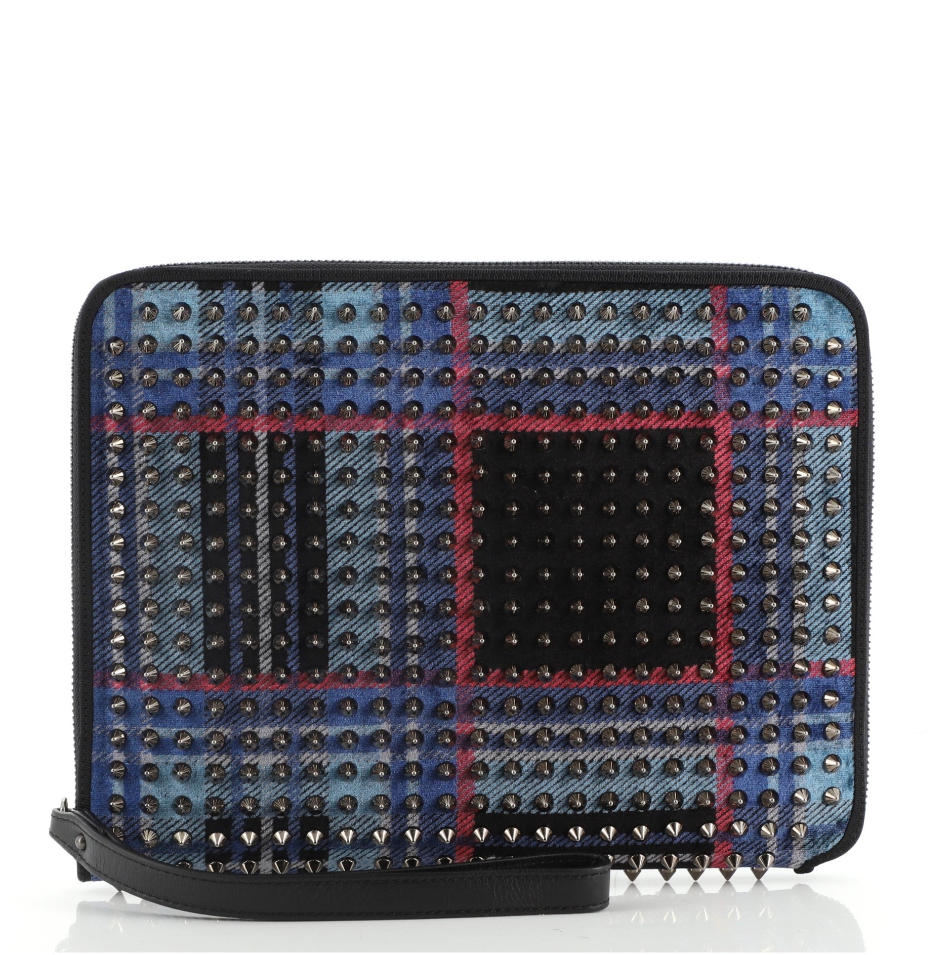 Cris iPad Case Spiked Twill Tartan