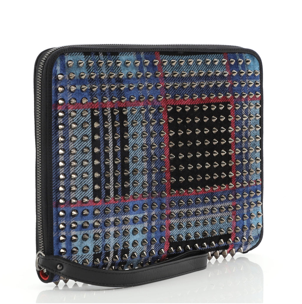 Cris iPad Case Spiked Twill Tartan