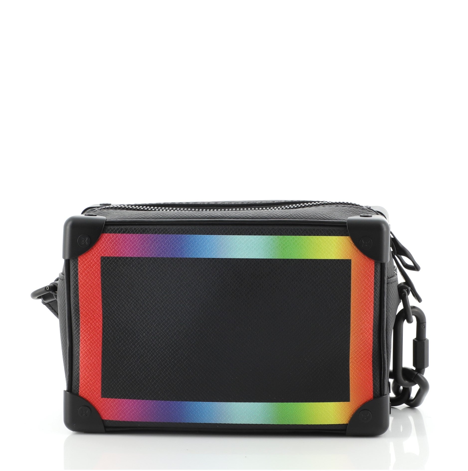 Soft Trunk Bag Rainbow Taiga Leather Mini