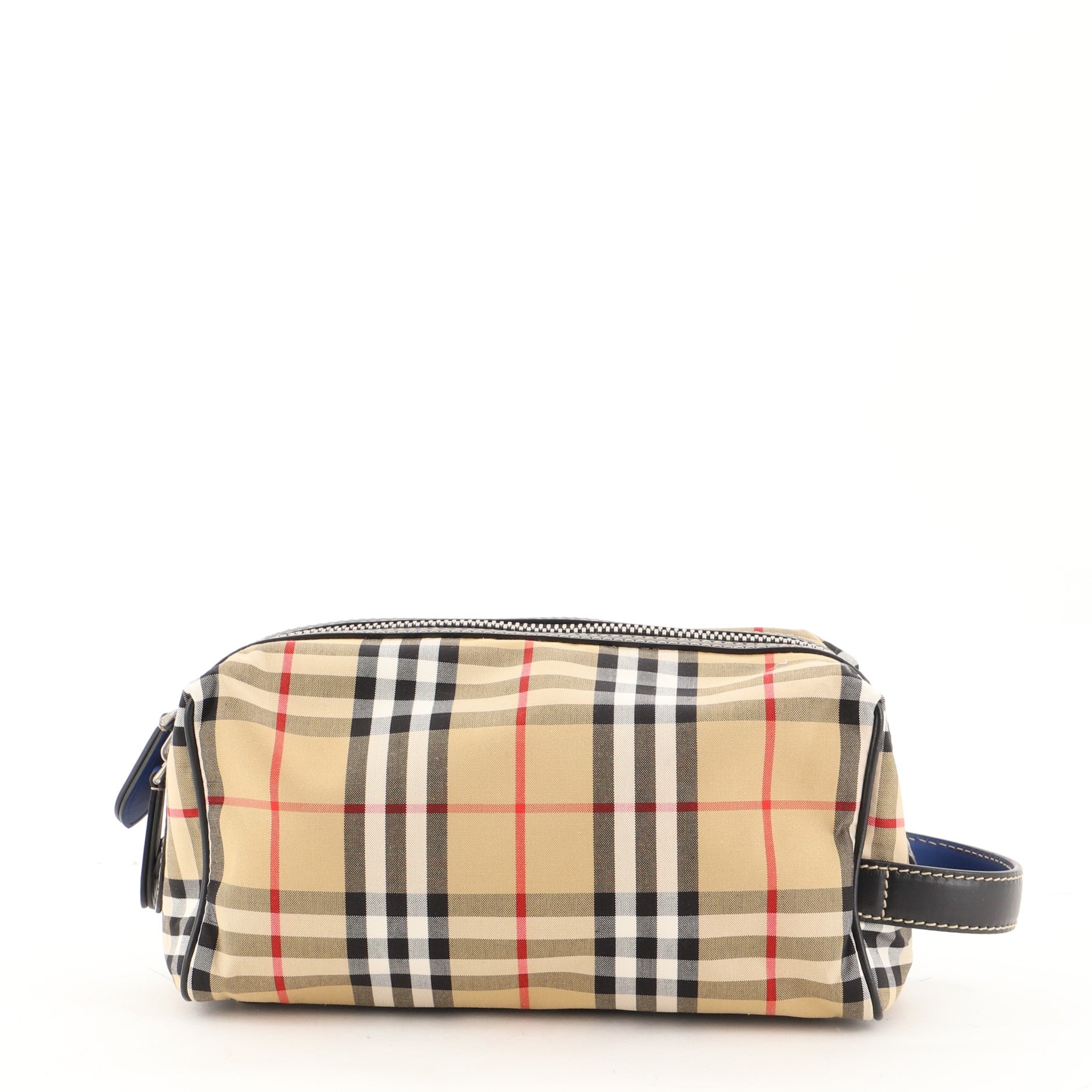 Cosmetic Pouch Vintage Check Canvas