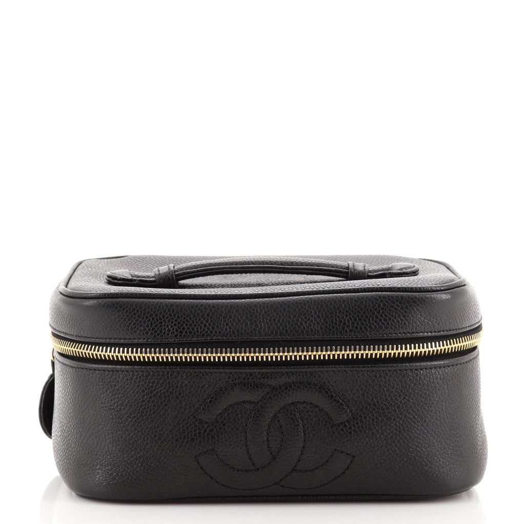 Vintage Timeless Cosmetic Case Caviar Medium