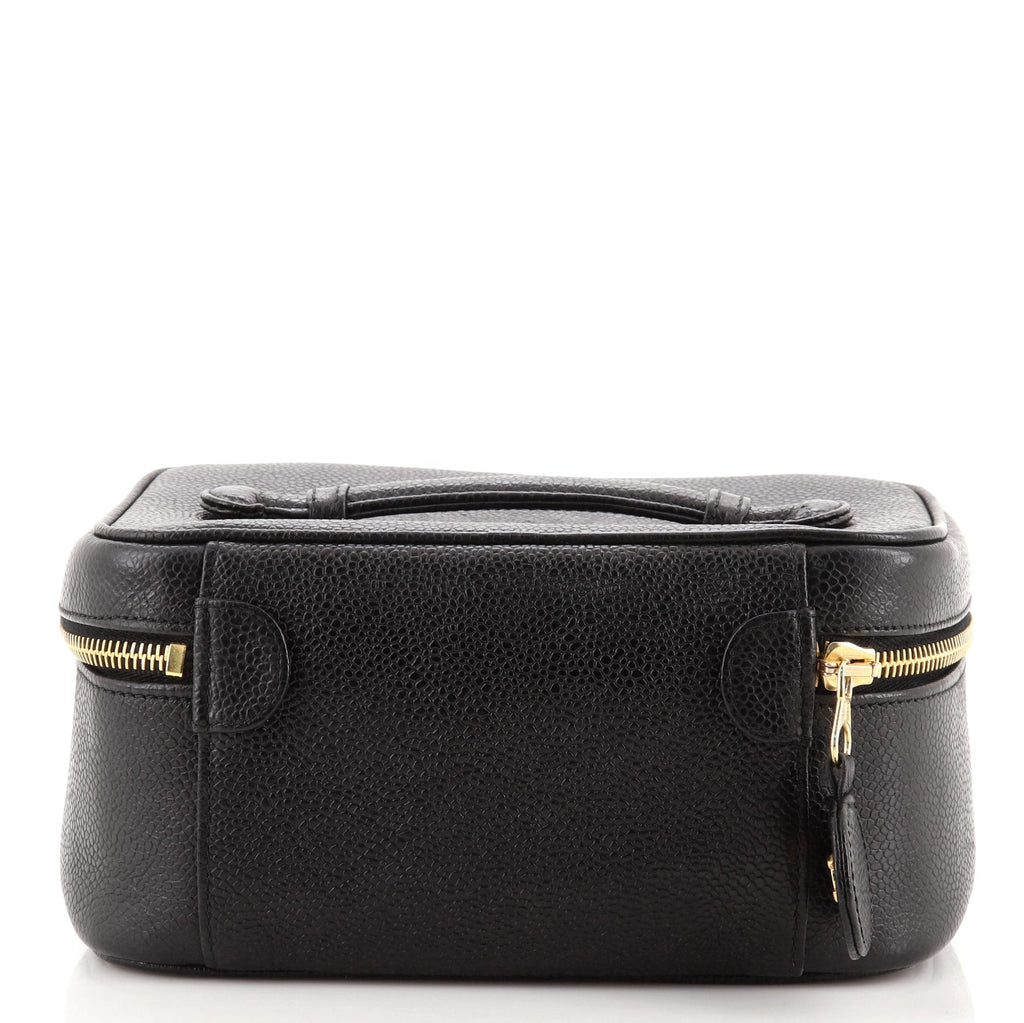 Vintage Timeless Cosmetic Case Caviar Medium