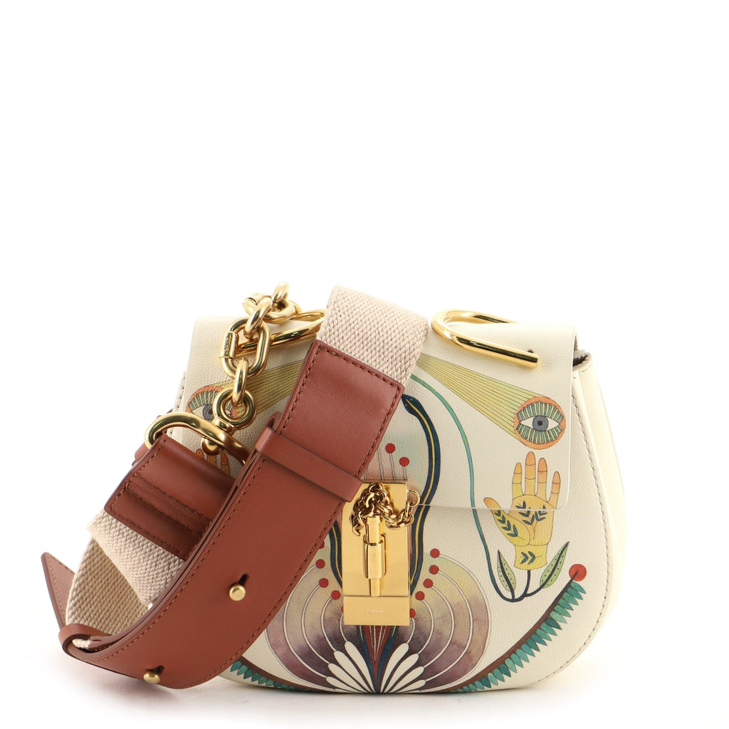 Drew Bijou Crossbody Bag Printed Leather Mini