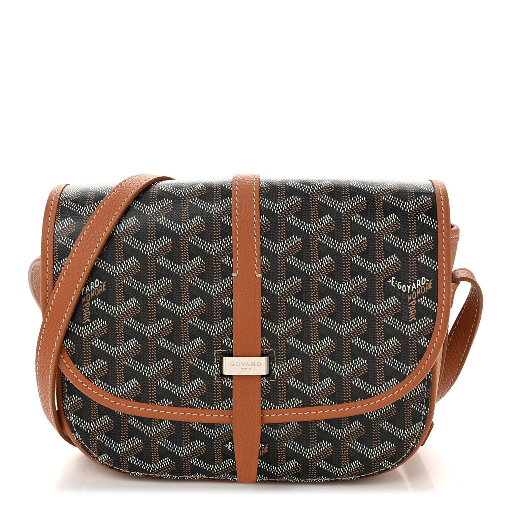 Goyardine Belvedere II PM Messenger Bag Black Gold