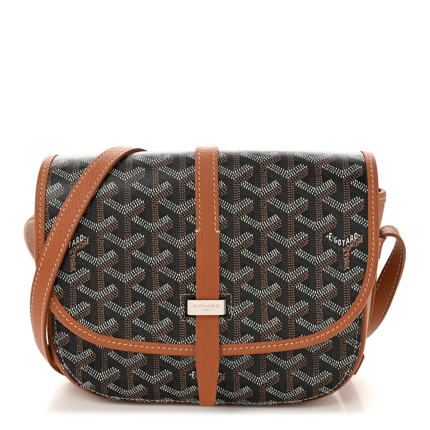 Goyardine Belvedere II PM Messenger Bag Black Gold