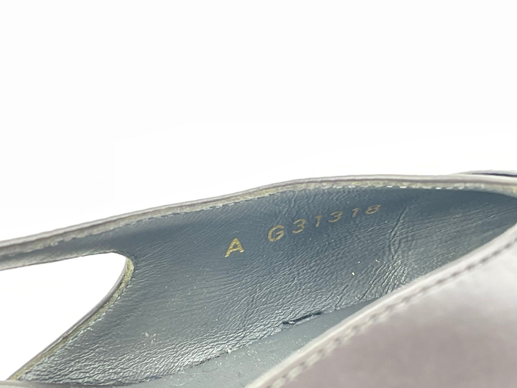 Chanel Black Brown Slingback Pumps with CC logo 35