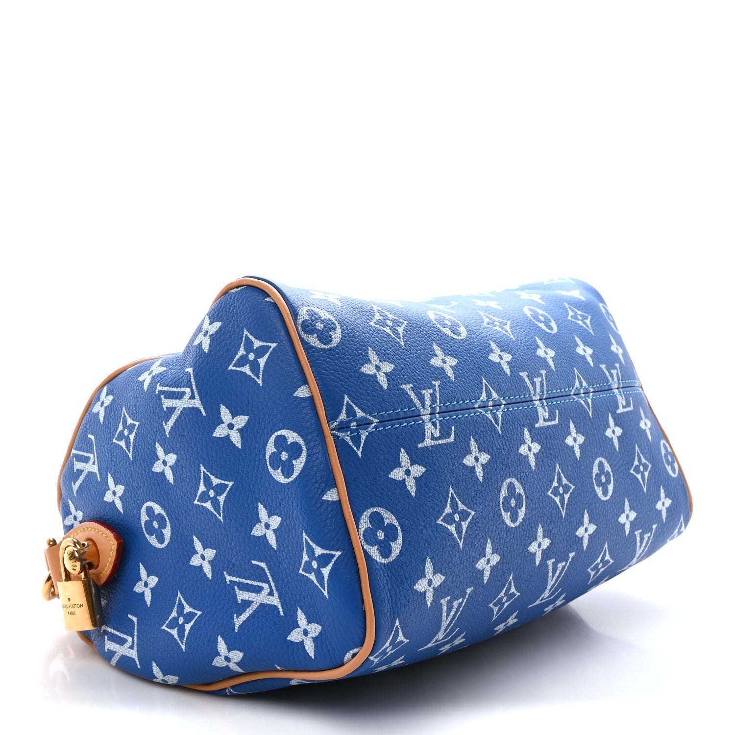 Calfskin Monogram Speedy P9 Bandouliere 25 Blue